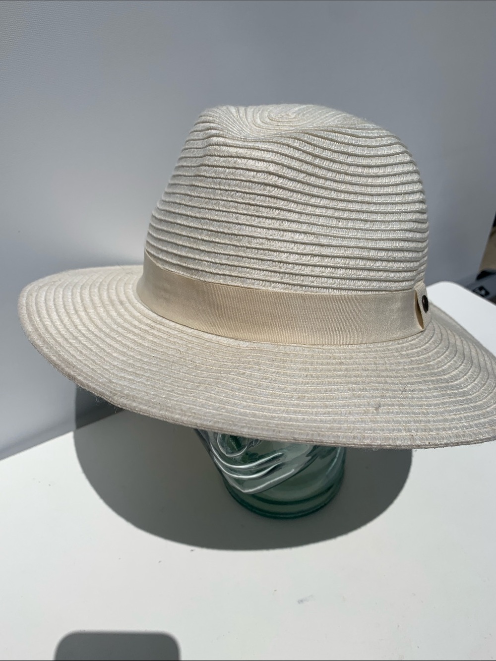 Wallaroo Hat Co. Caroline Ivory Wide-Brim Sun Hat ladies Medium